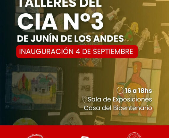 El CIA N.º 3 vuelve a abrir sus puertas al arte y celebra más de 40 años formando generaciones en Junín de los Andes