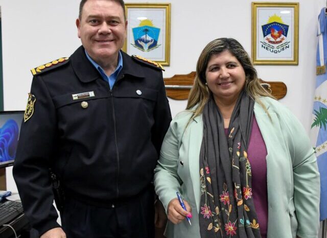 Histórico acuerdo entre la Policía de Neuquén y Las Ovejas: nueva base operativa y terreno para futura dependencia policial