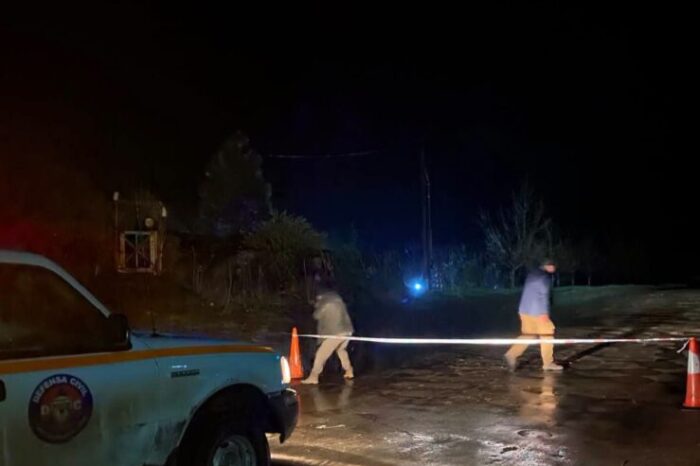 Temporal: Corte total en la Ruta Provincial 24 Sur y cierre preventivo de la salida de Las Coloradas