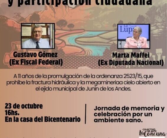 Junín debate el futuro del agua: llega una jornada histórica sobre extractivismo y participación ciudadana