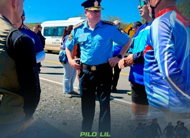 La cruzada homenaje a los caídos pasó por Pilo Lil y fue recibida en Junín de los Andes por el jefe de la Policía del Neuquén