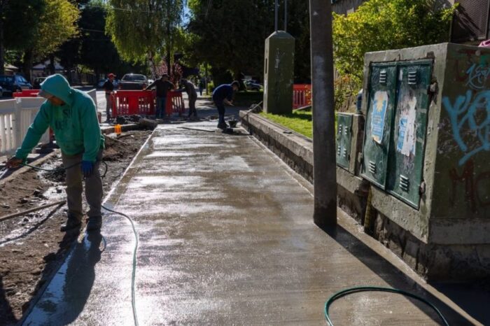 Convenio entre Provincia y Municipio para construir o reparar más de 10.000 metros cuadrados de veredas