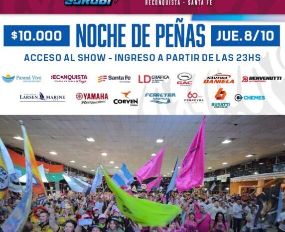 La primera Pesca Nocturna del Surubí ya suma 487 embarcaciones y ultima detalles para una Noche de Peñas histórica en Reconquista